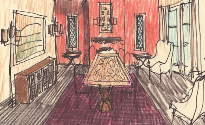 Miller dining room sketch